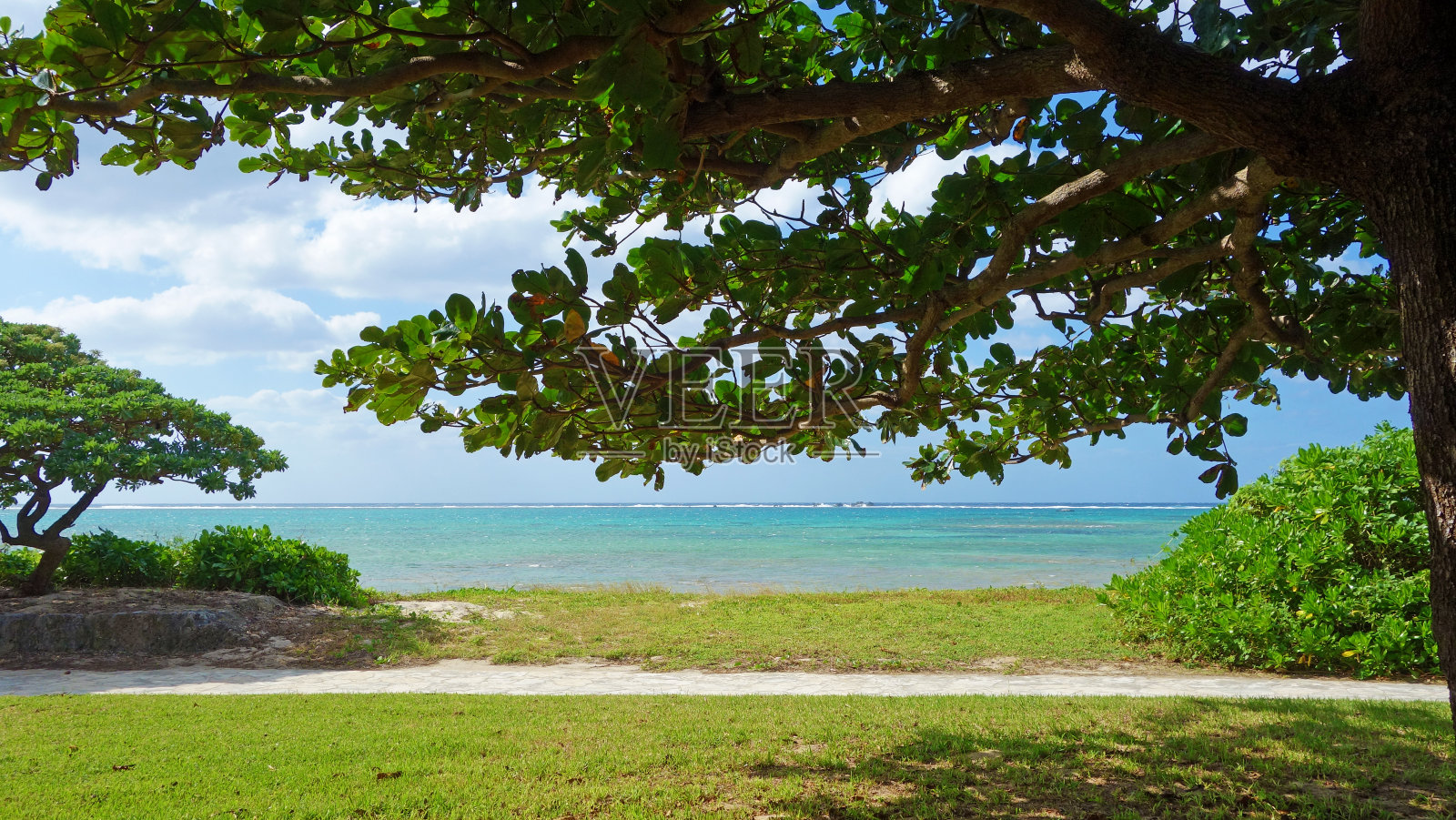 冲绳尤扎海滩风景冲绳县yoomitan村照片摄影图片