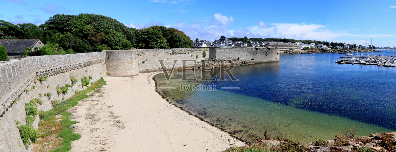 布列塔尼的Concarneau照片摄影图片