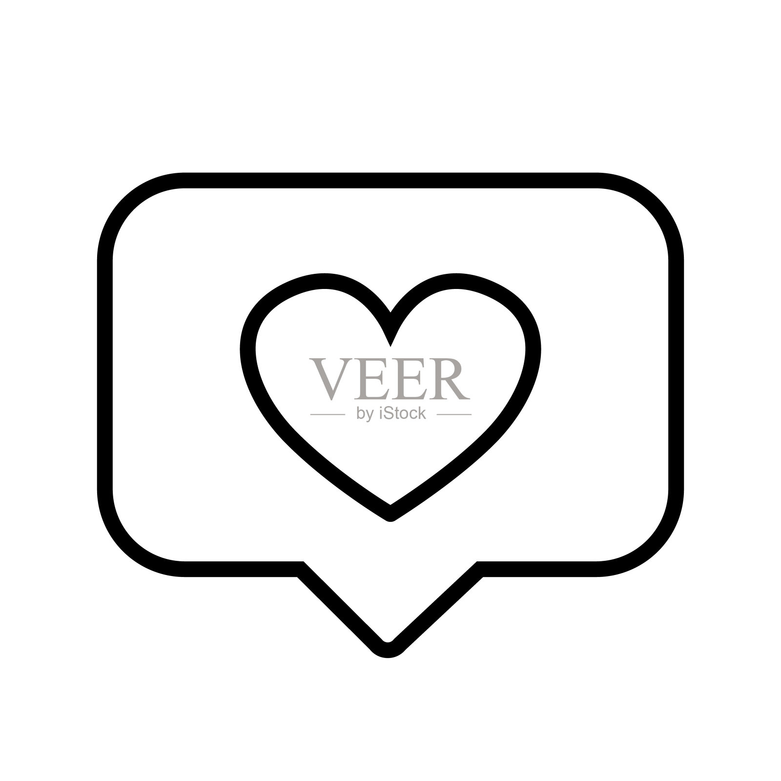 就像心形图标上的大头针孤立的白色背景图标素材