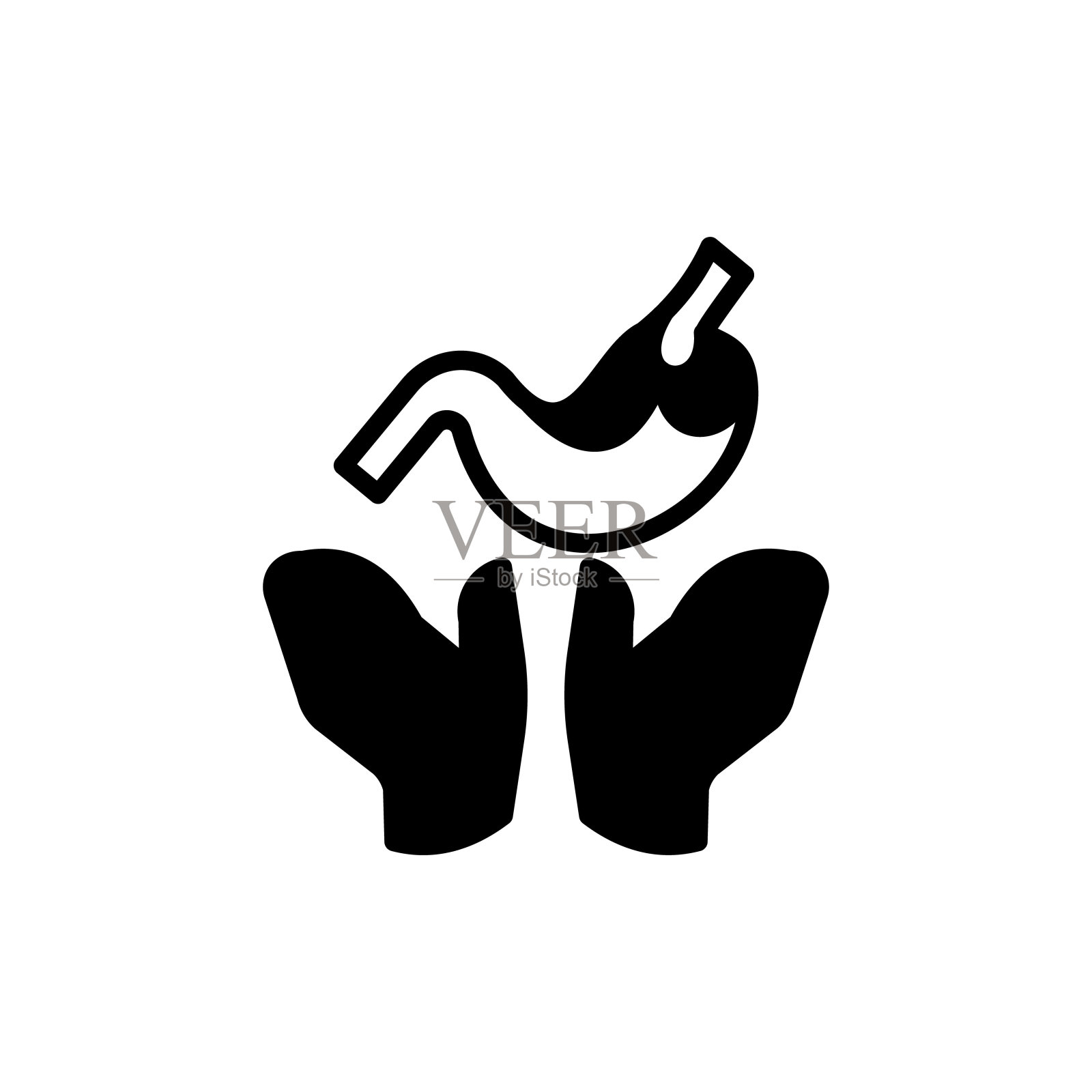 胃捐赠图标在矢量。标识插画图片素材