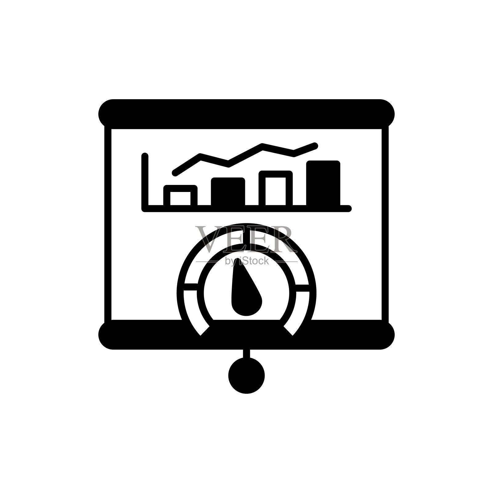 矢量中的效率图标。标识插画图片素材