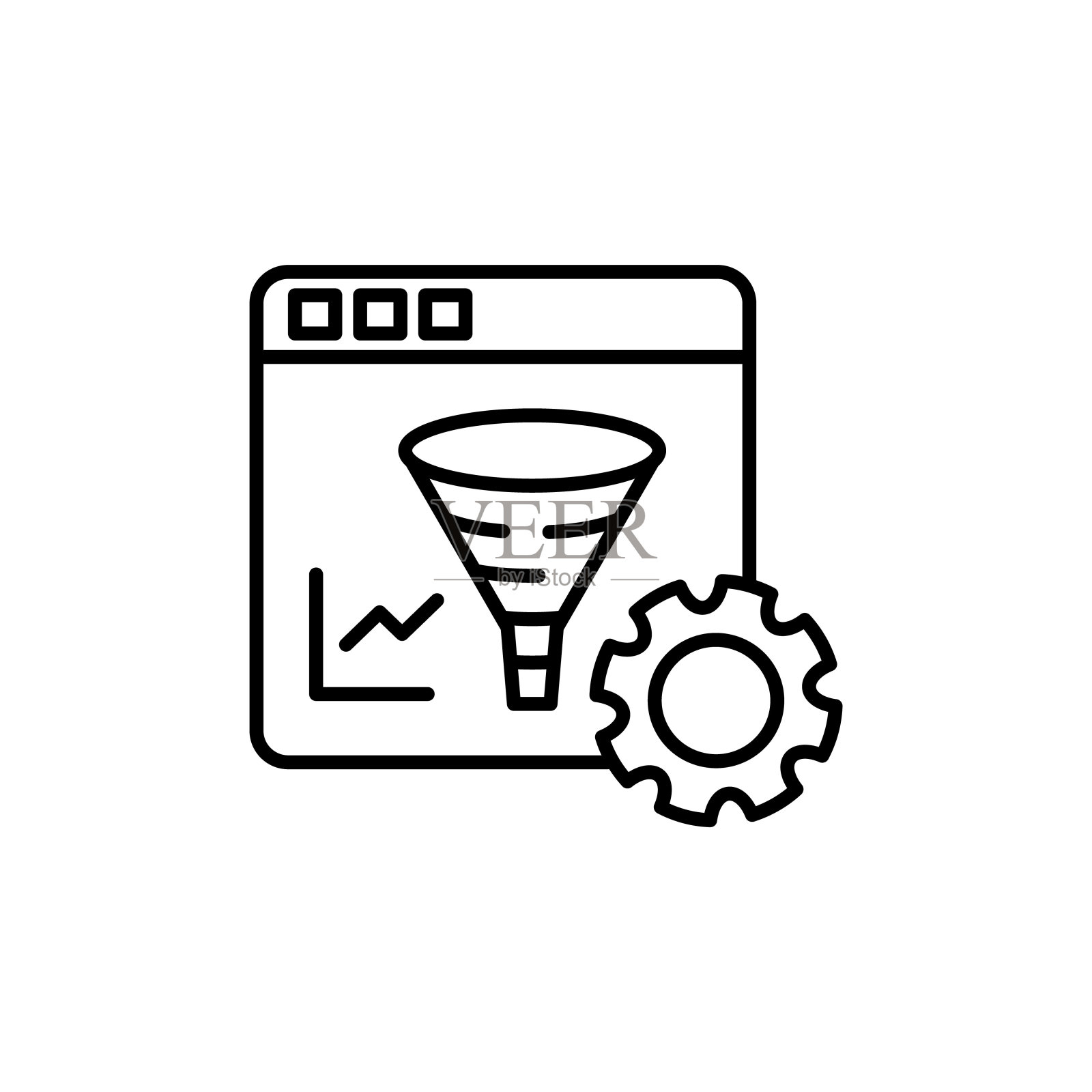 矢量中的转化率图标。标识图标素材