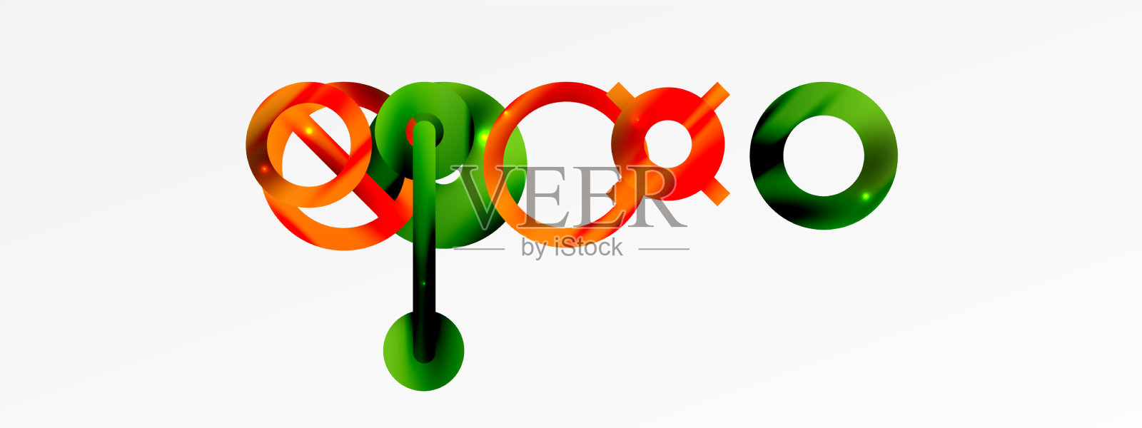 圆形构图抽象背景新潮插画图片素材