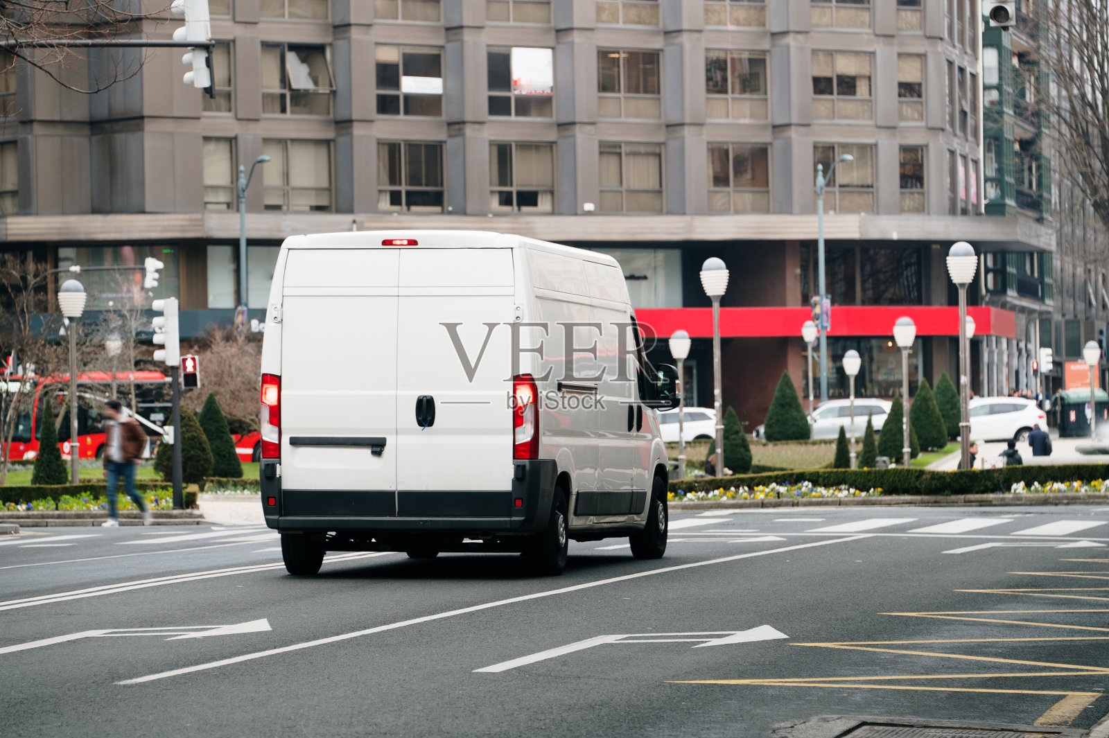 城市面包车照片摄影图片