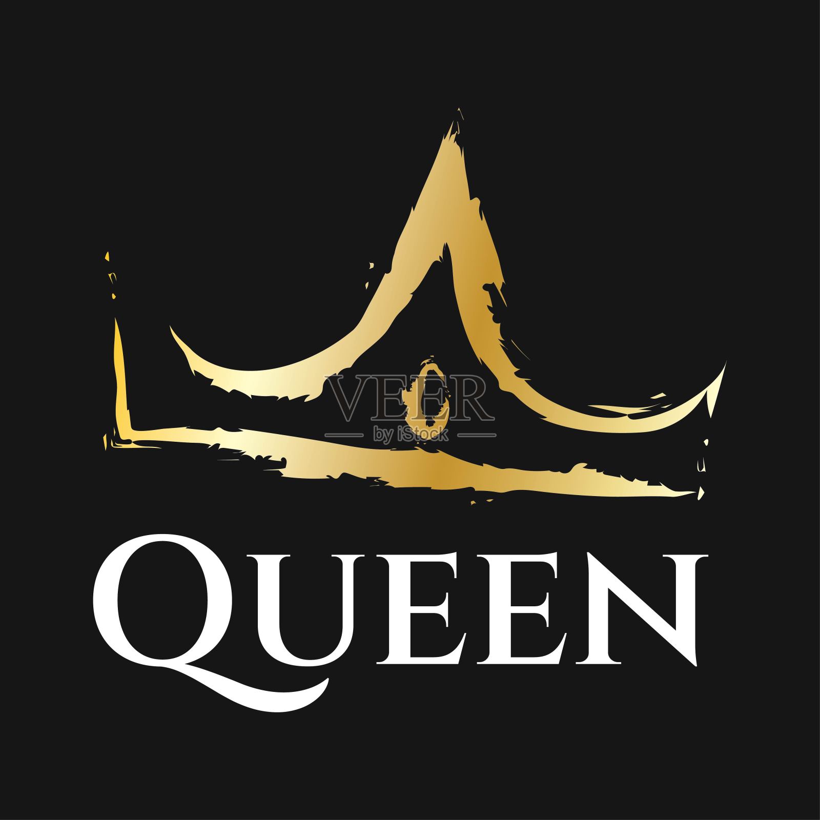 女王的王冠插画图片素材