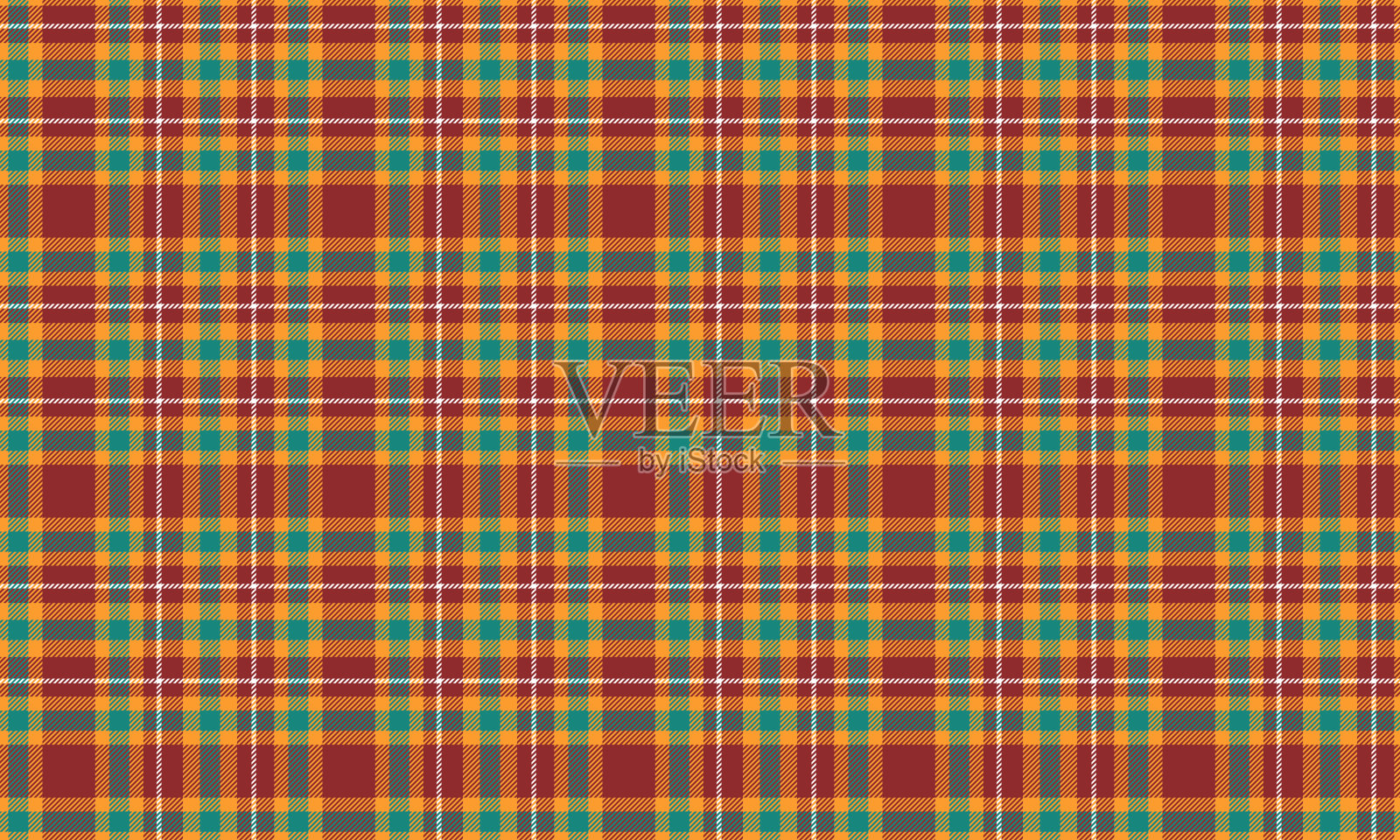 经典的红黄格纹插画图片素材