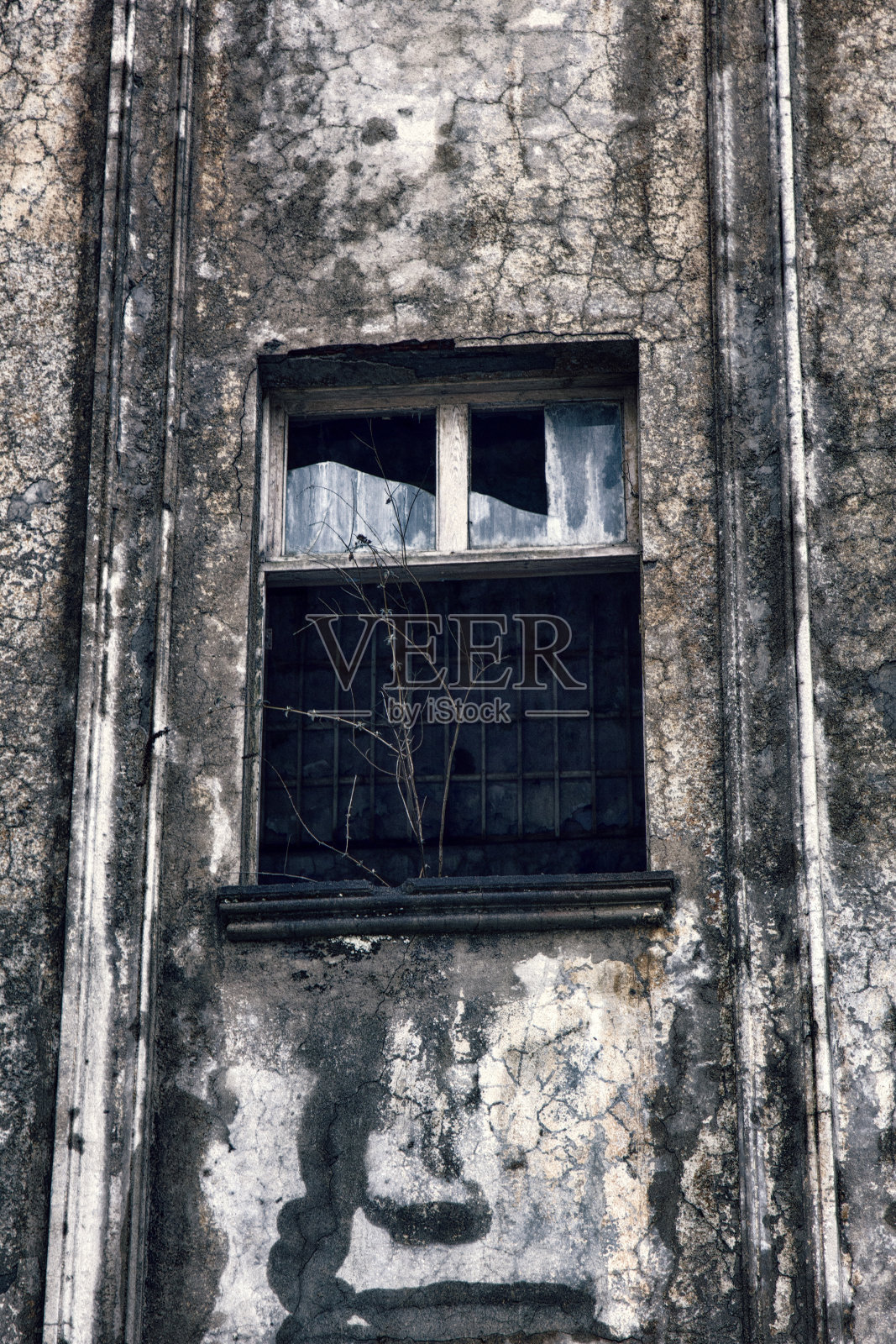 鬼城。阿布哈兹在当地冲突和经济危机后照片摄影图片