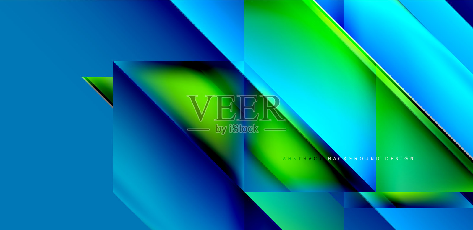 动态三角形设计与流体梯度颜色插画图片素材