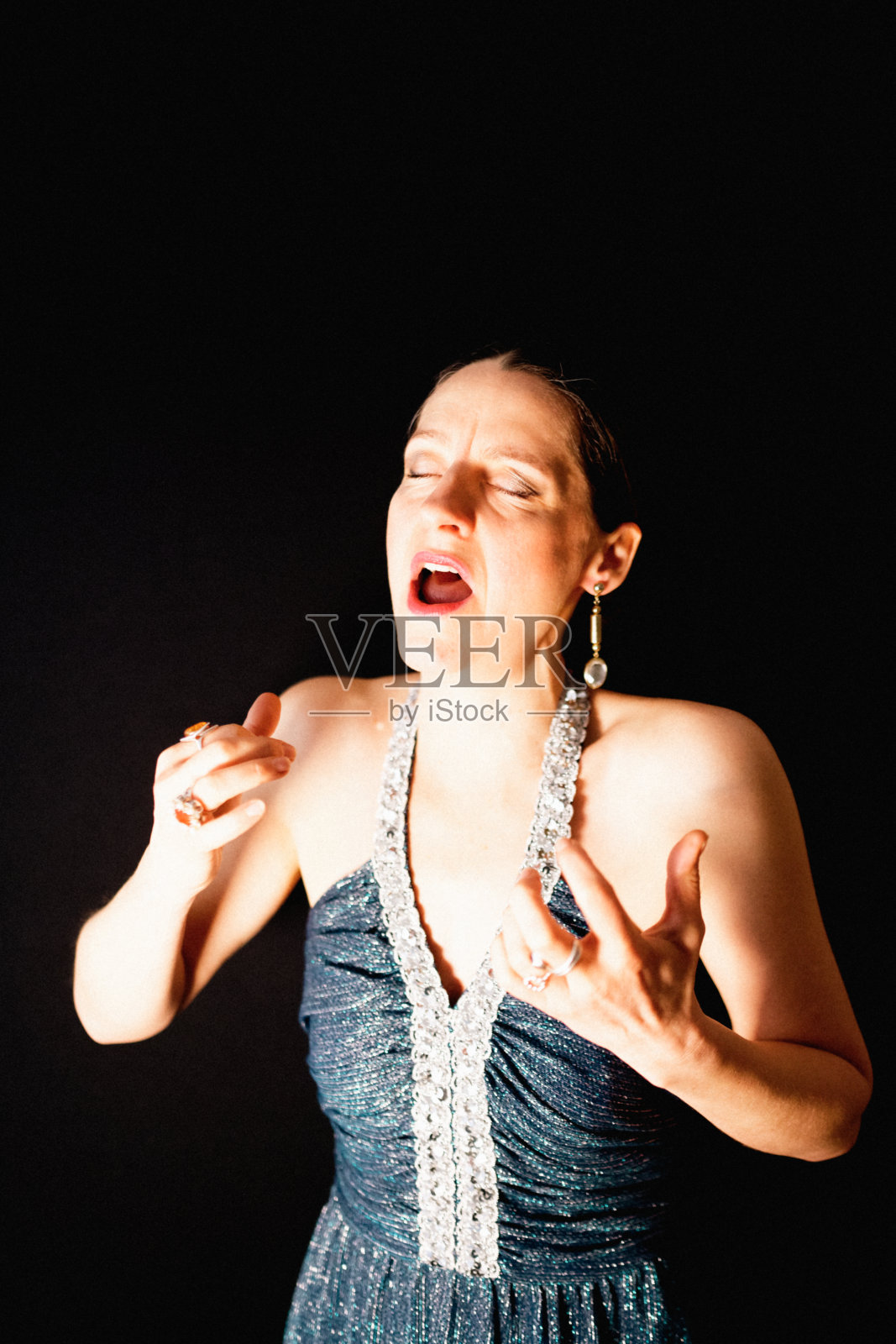 女歌剧演员。照片摄影图片