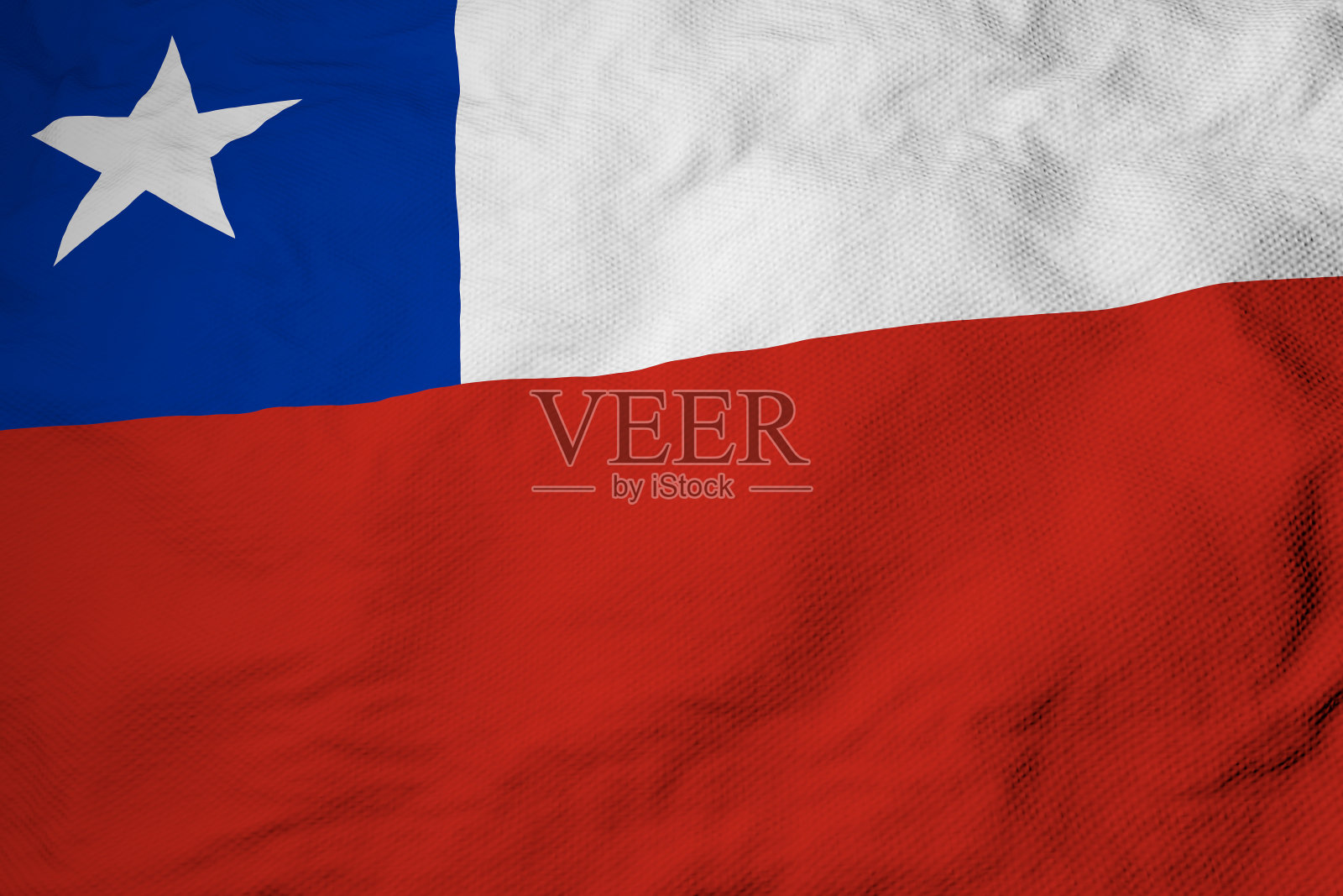 挥舞智利国旗的3D渲染照片摄影图片