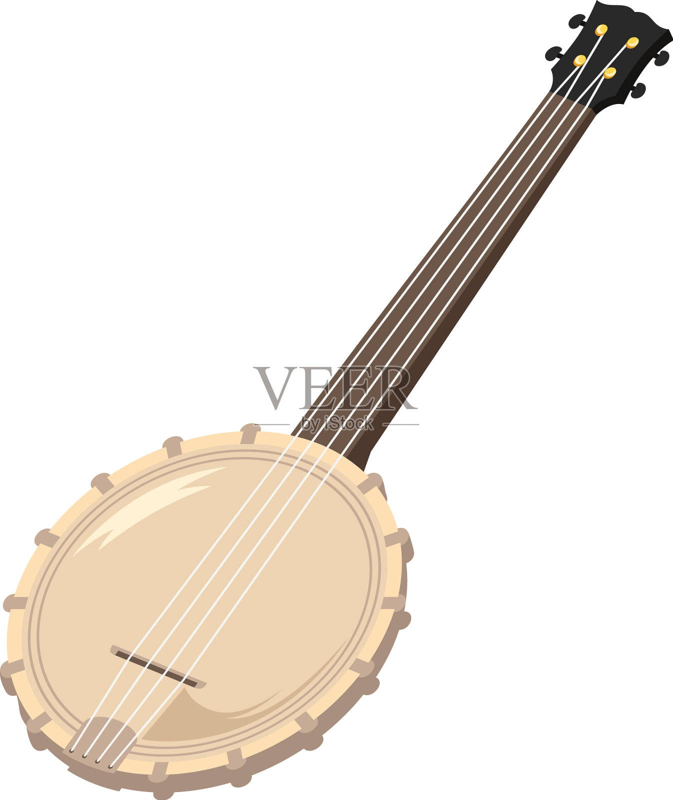 班卓琴爵士乐器设计元素图片