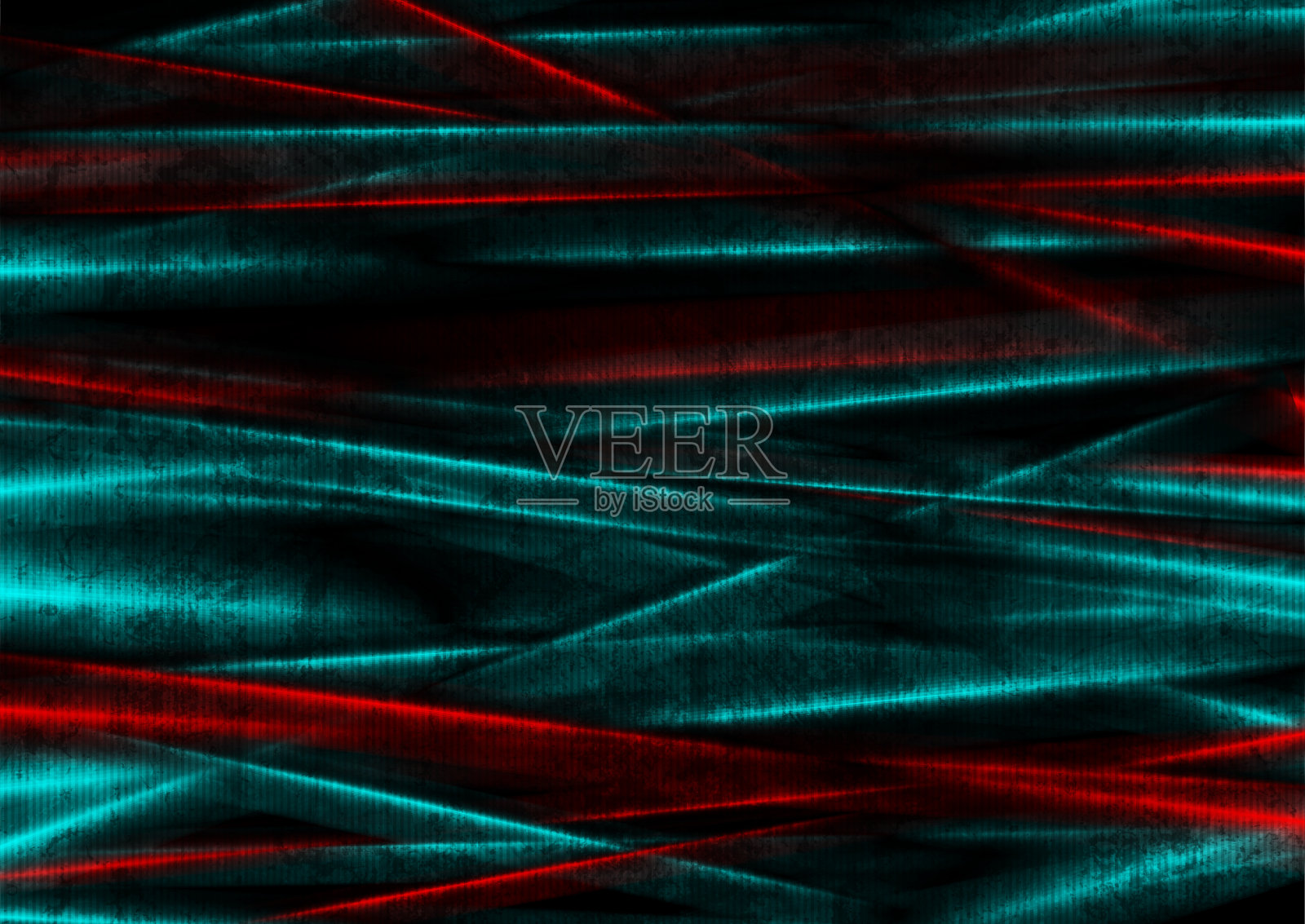 蓝色红色光滑发光条纹抽象垃圾背景插画图片素材