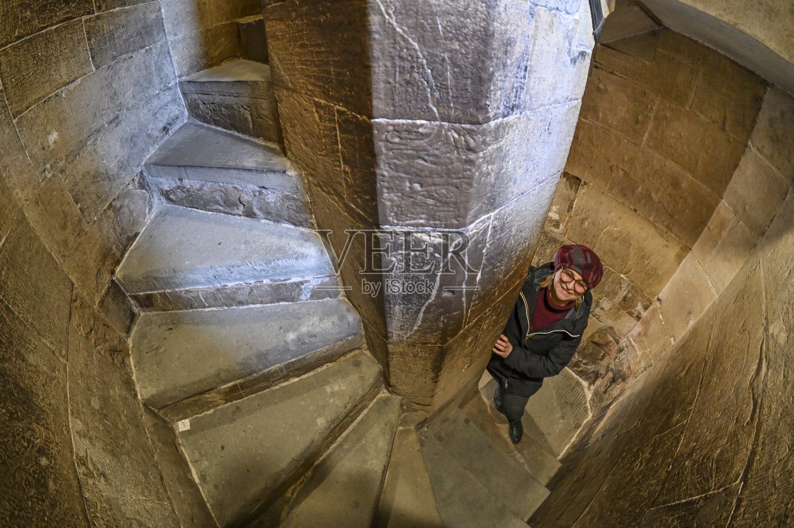 弗洛伦斯，塔的楼梯照片摄影图片