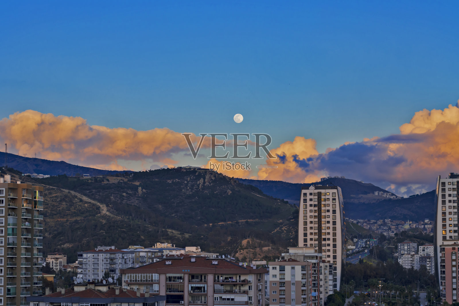 夜城的景色照片摄影图片