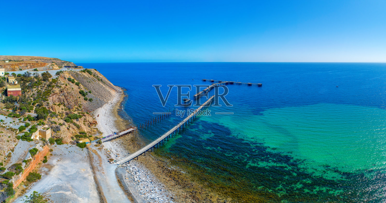 南澳大利亚海岸的拉皮特湾照片摄影图片