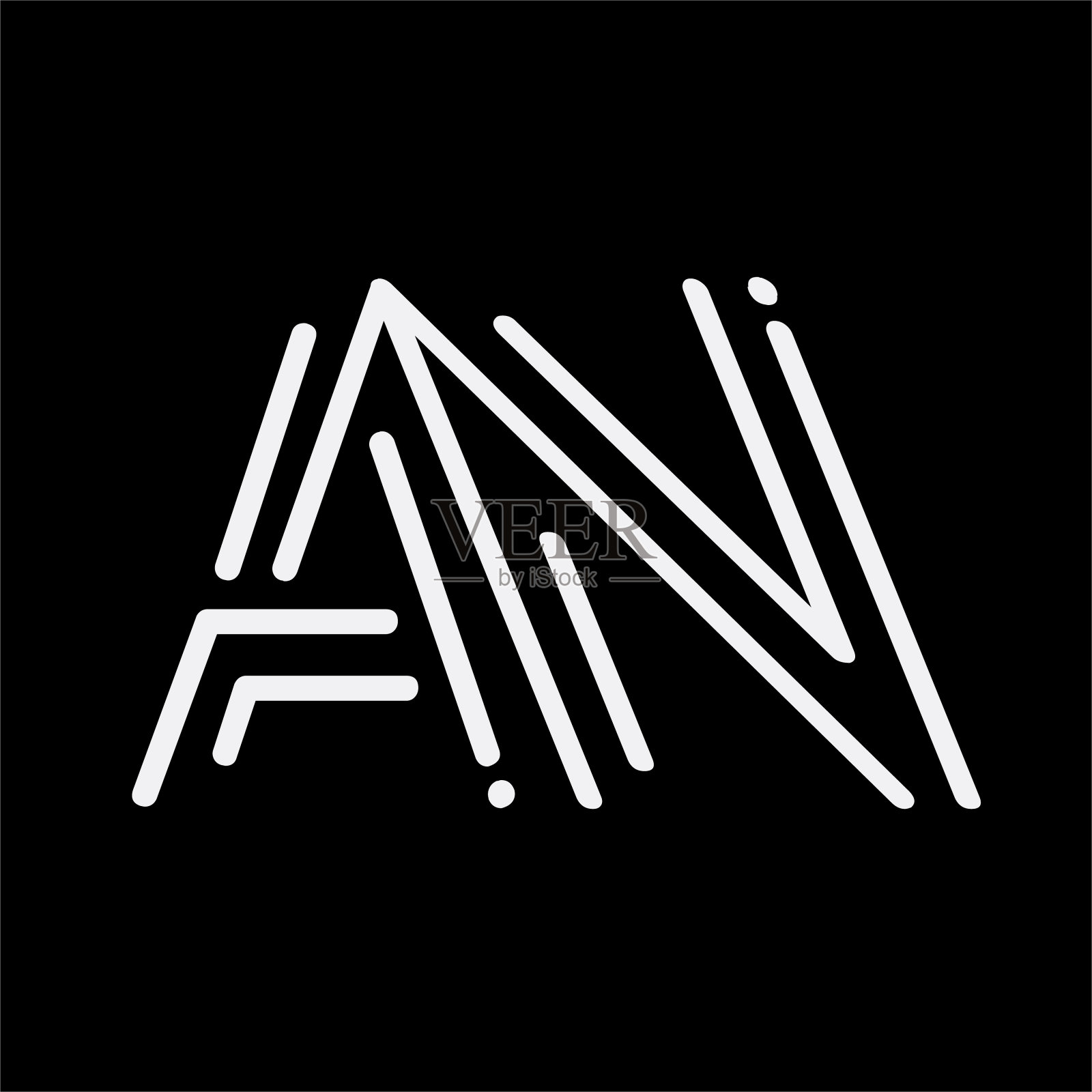 AN或NA设计初始图标插画图片素材