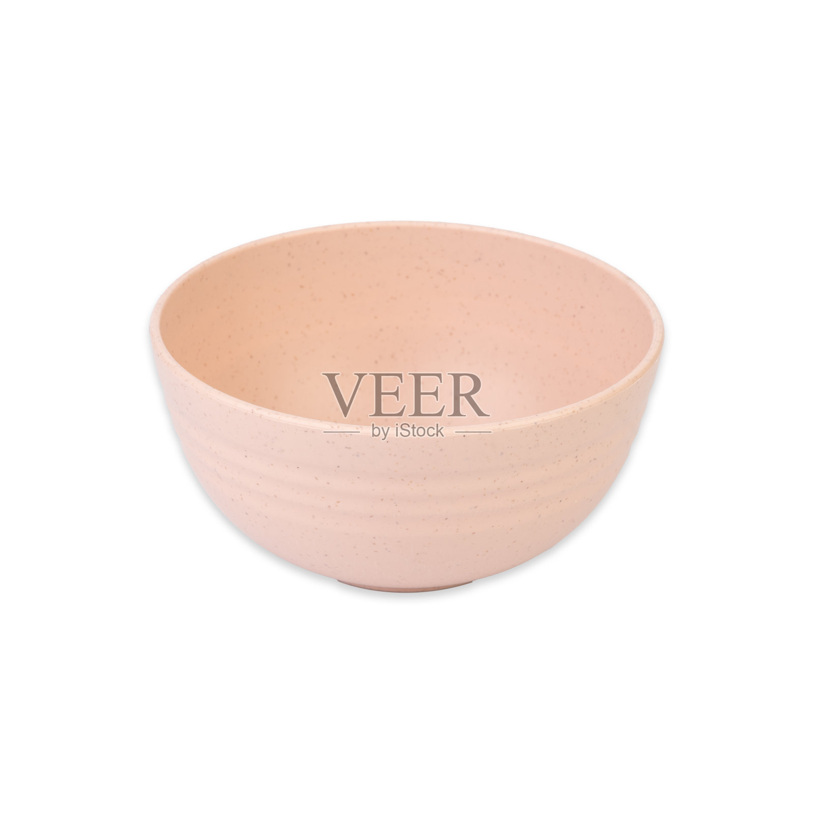 鲑鱼色碗孤立的白色背景照片摄影图片