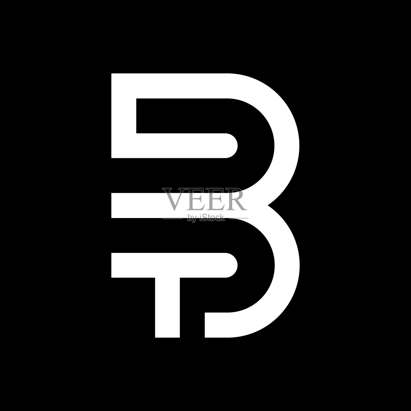 最小的TB标志。在豪华背景上的BT信图标。基于TB字母缩写的标志思想。专业品种字母符号和BT标志背景。设计元素图片
