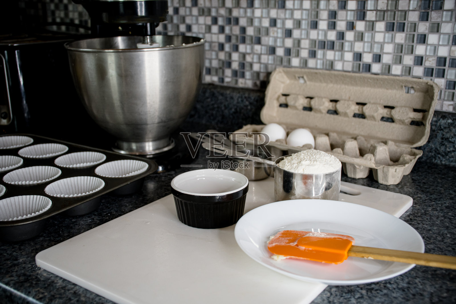 糖和面粉照片摄影图片