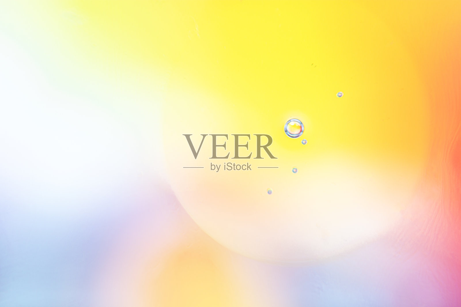 多色背景与黄色宏气泡照片摄影图片