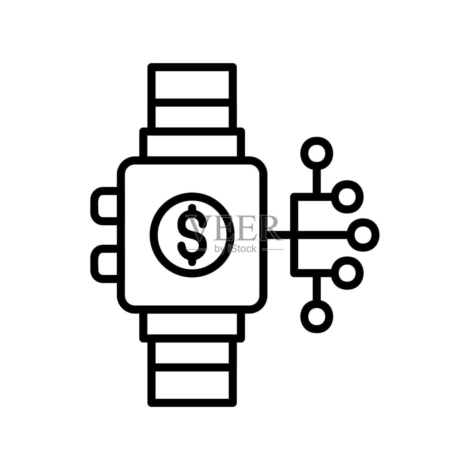 智能手表图标插画图片素材