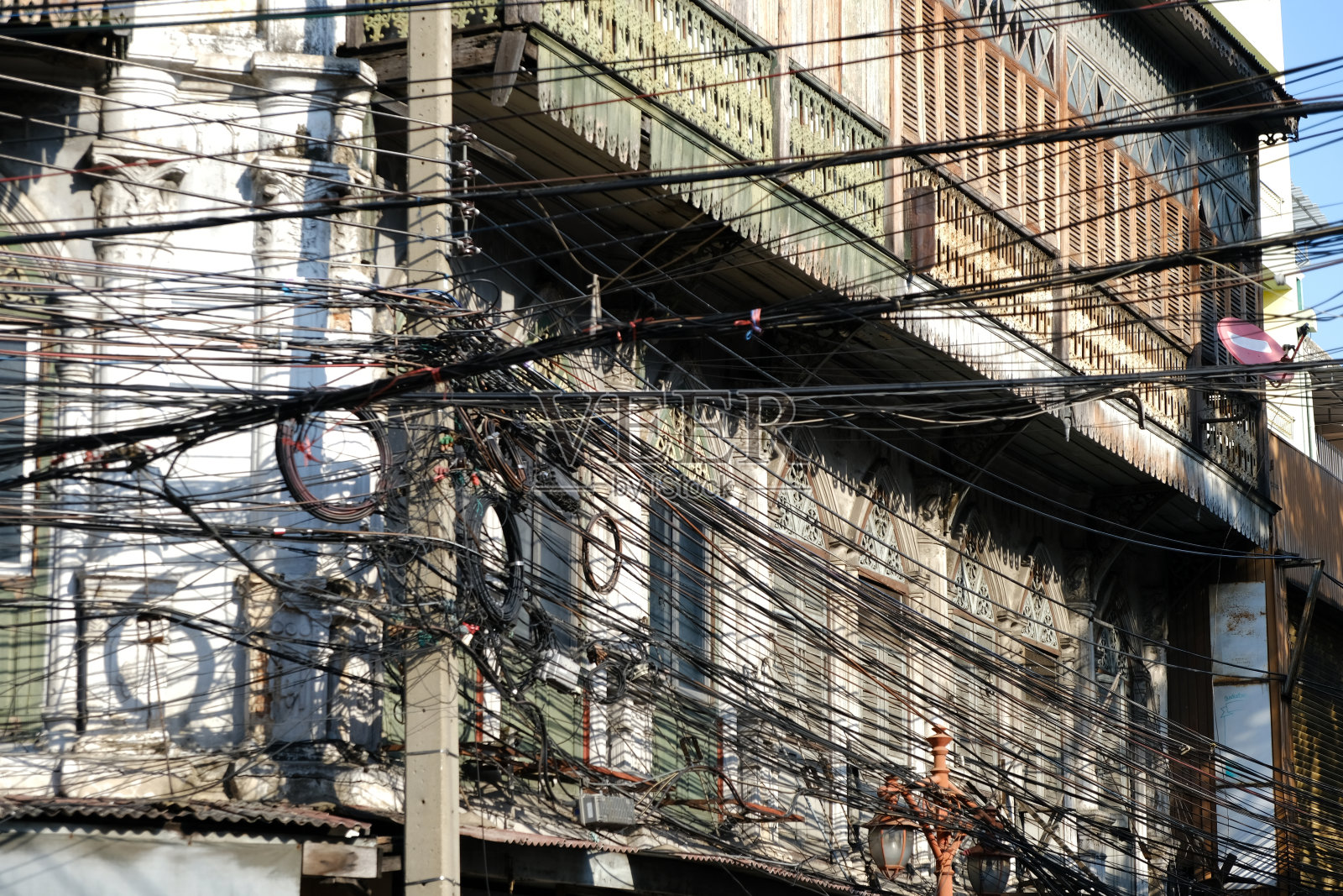 泰国曼谷唐人街的老房子照片摄影图片