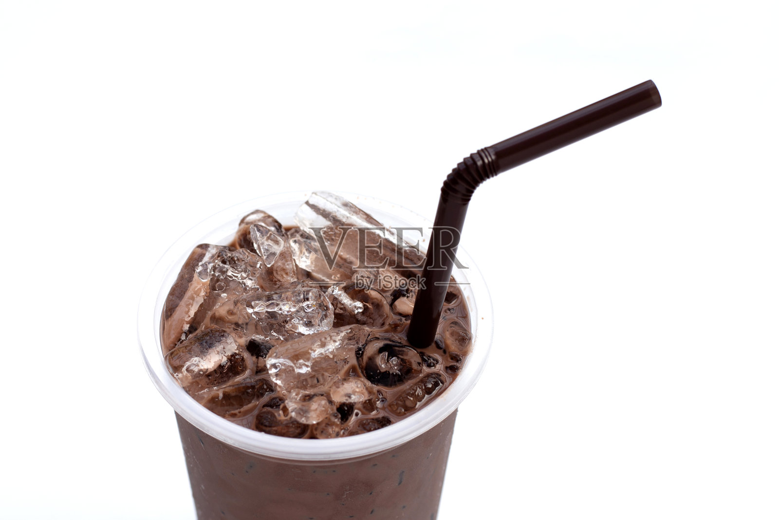 塑料杯可可饮料照片摄影图片