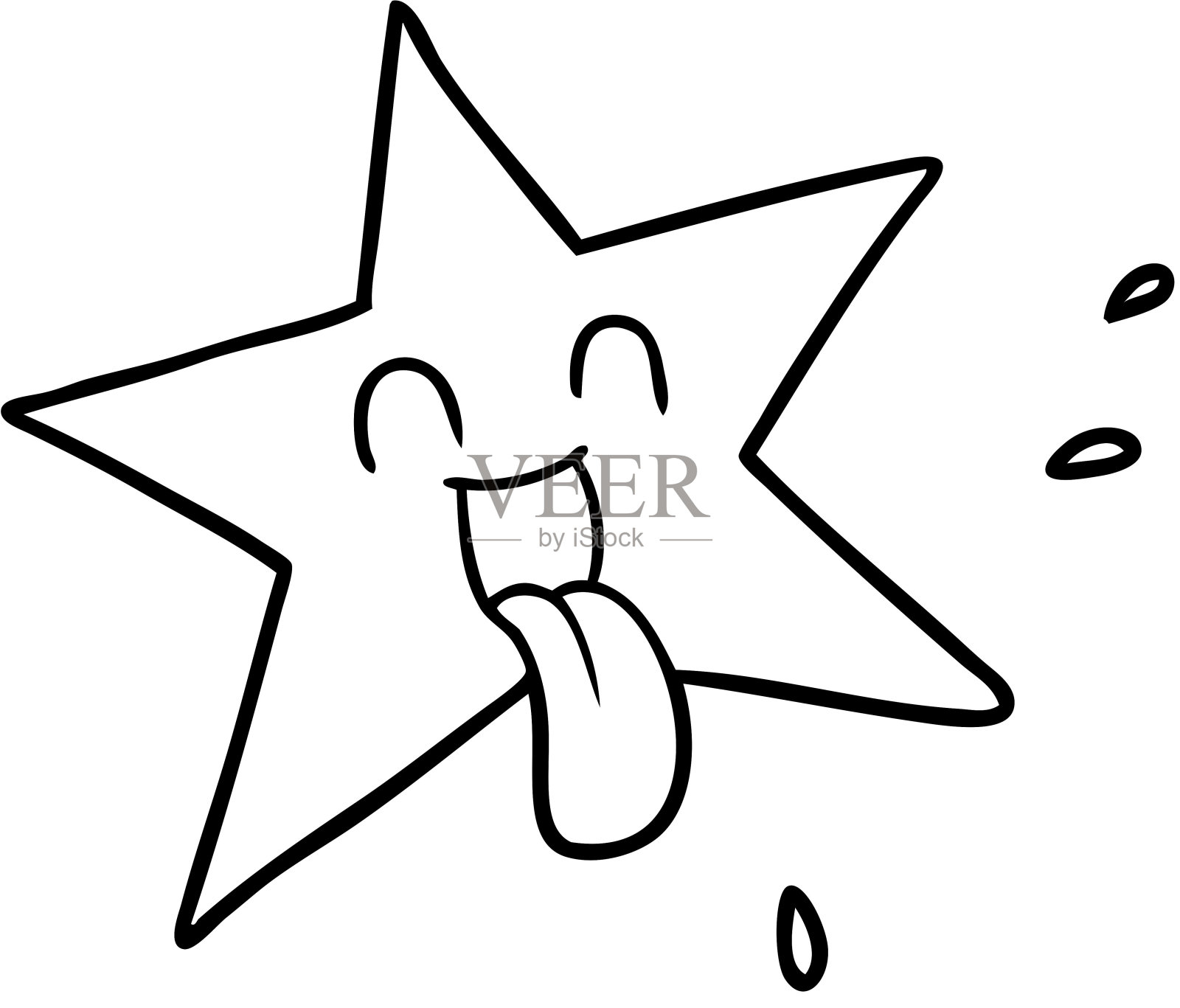 卡通明星插画图片素材