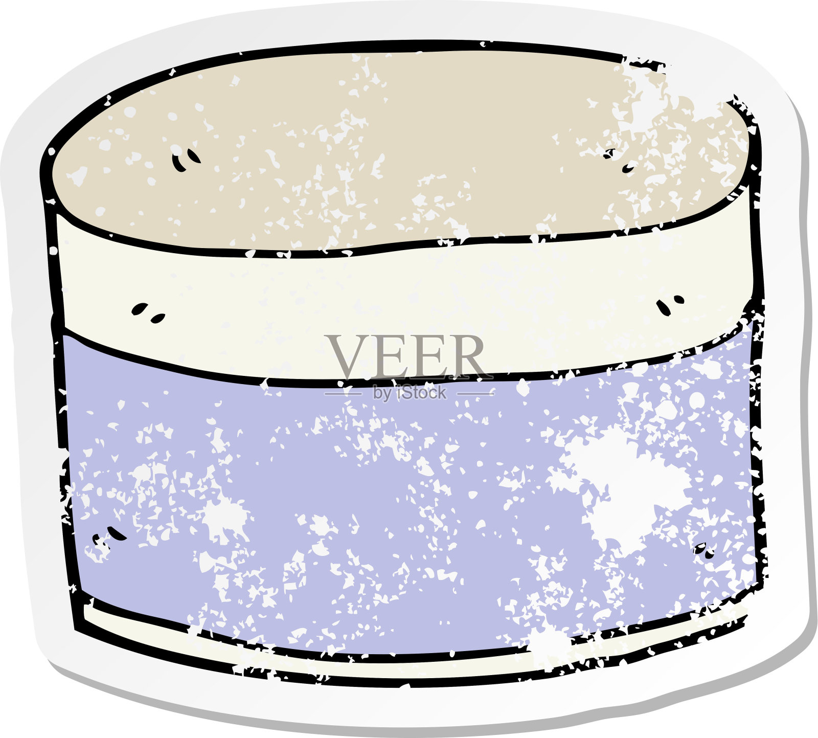 卡通锅的心疼贴纸设计元素图片