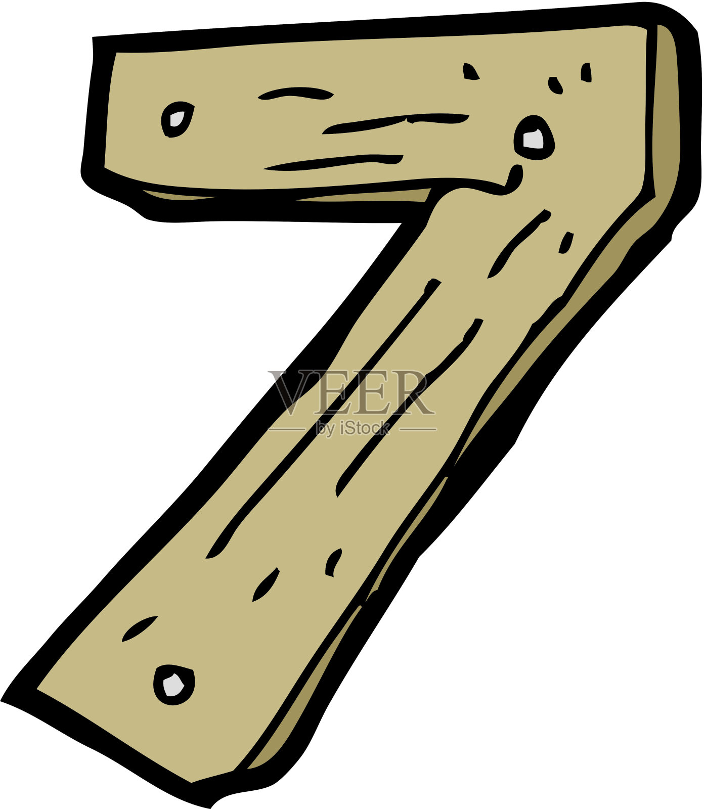 卡通木号插画图片素材