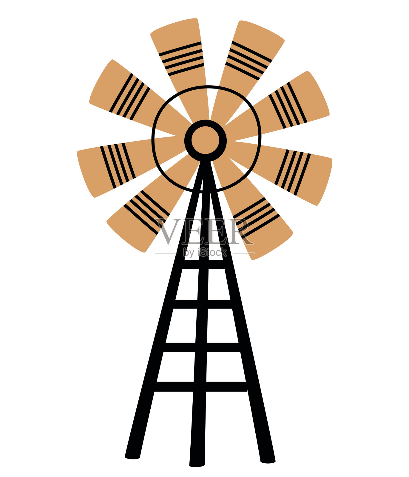 0200年_windmill插画图片素材