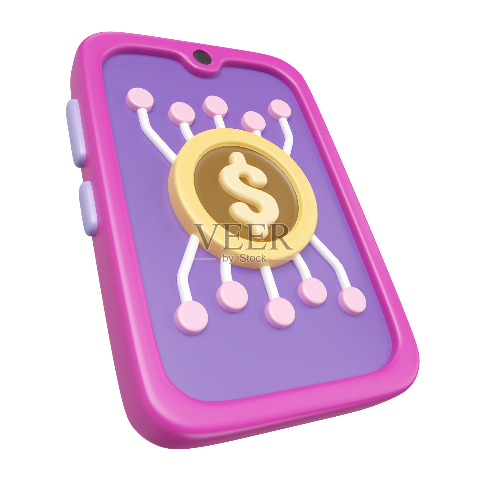 数字货币3D插图图标照片摄影图片