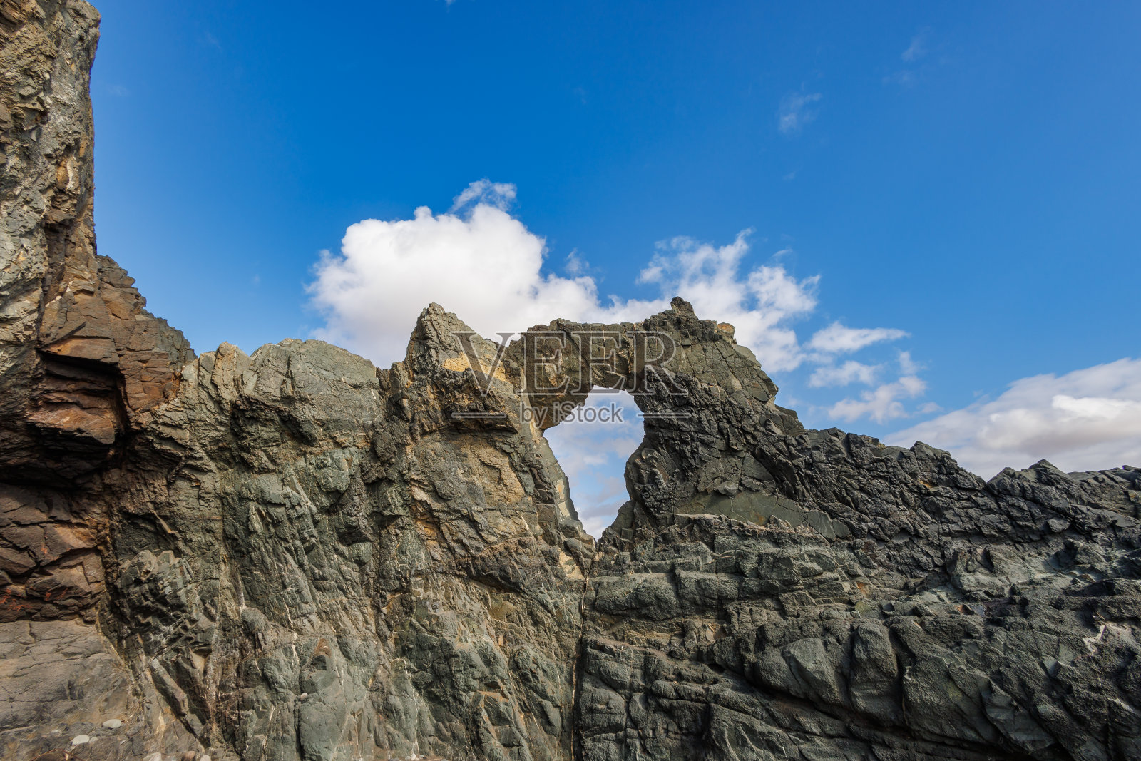 富埃特文图拉岛西部的Pena Horadada照片摄影图片