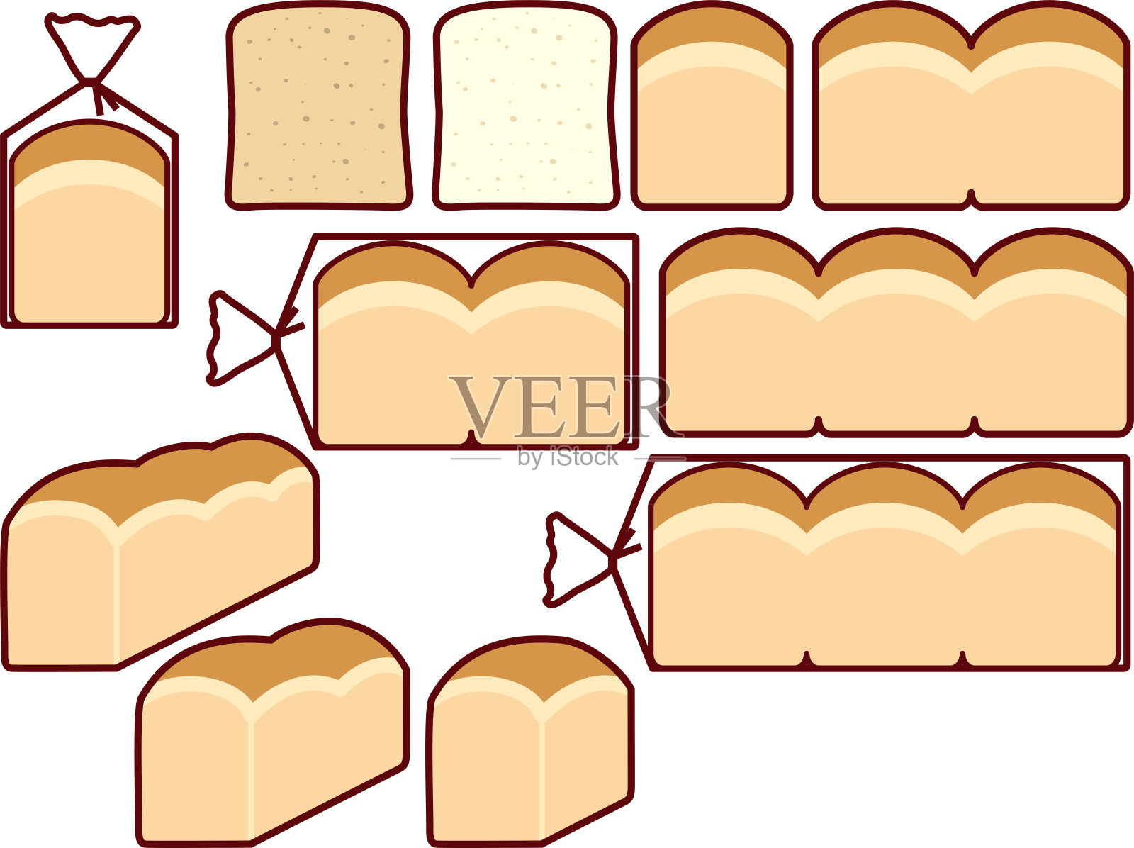 一条面包设计元素图片