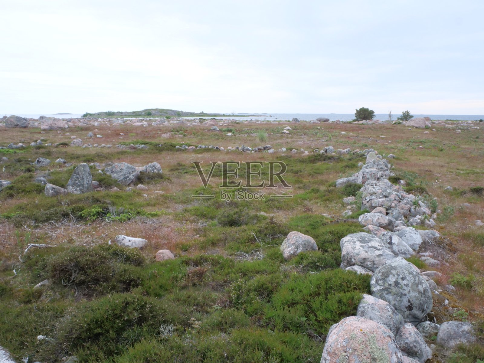 芬兰汝尔莫岛上美丽而崎岖的自然风光照片摄影图片
