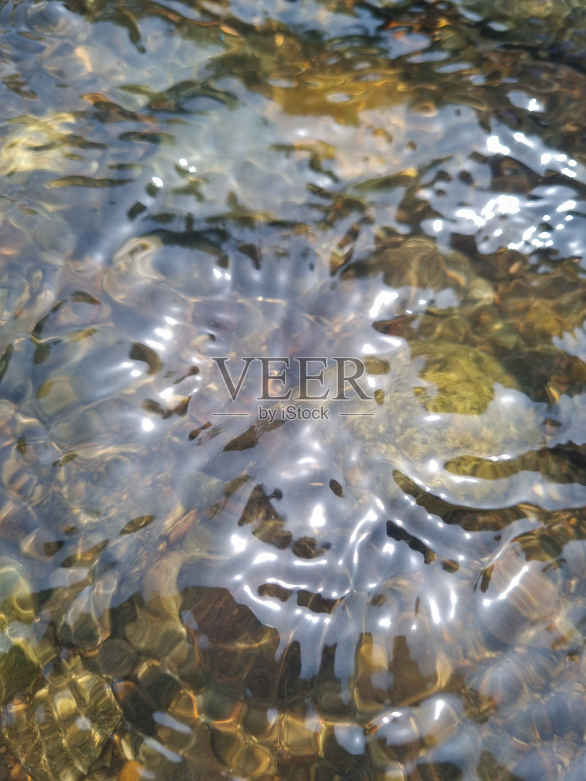 美丽的河流和干净的水照片摄影图片