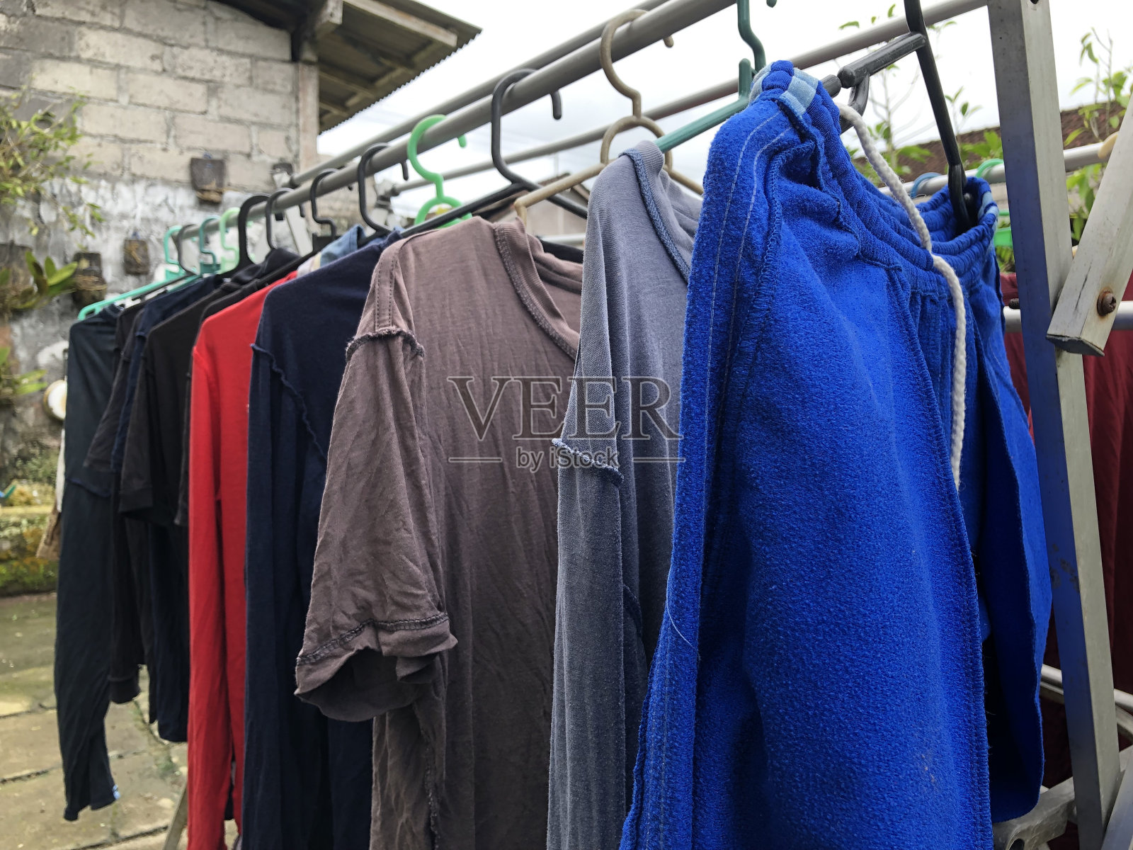 干燥的衣服照片摄影图片