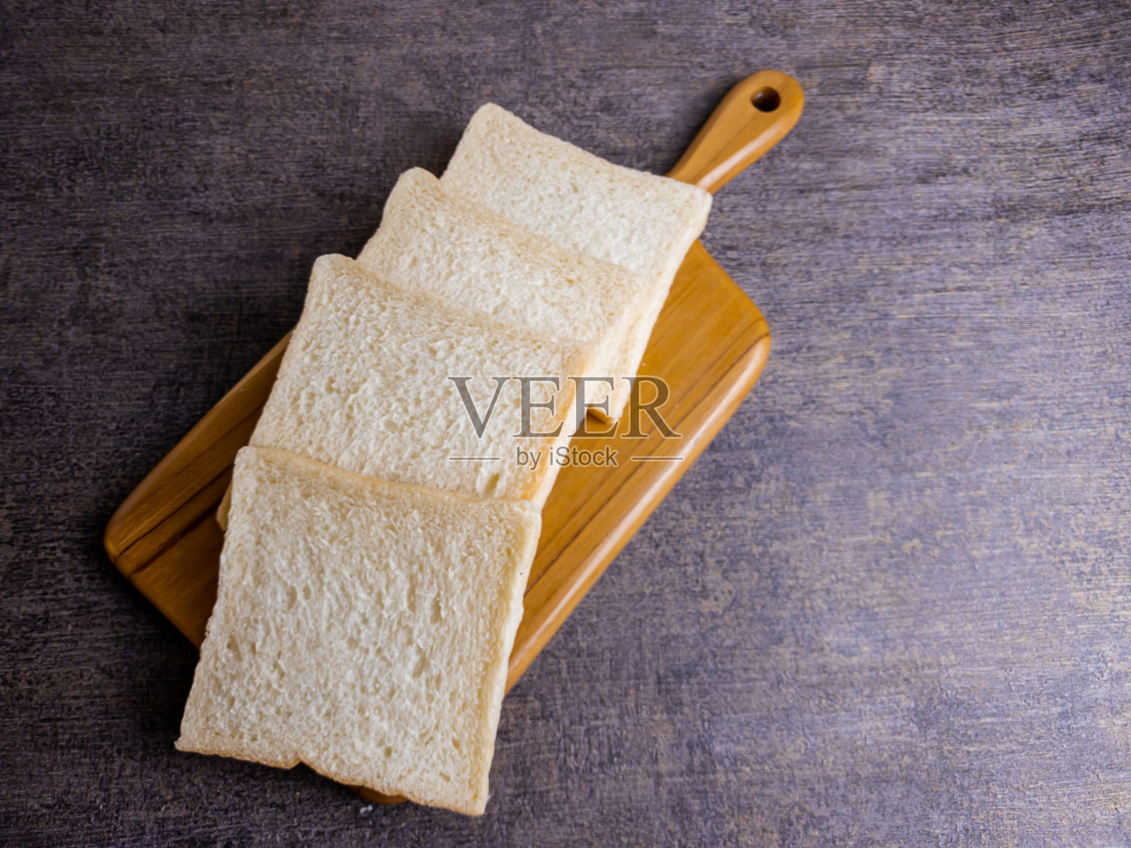 关闭roti tawar或切片白面包面包的早餐和零食照片摄影图片