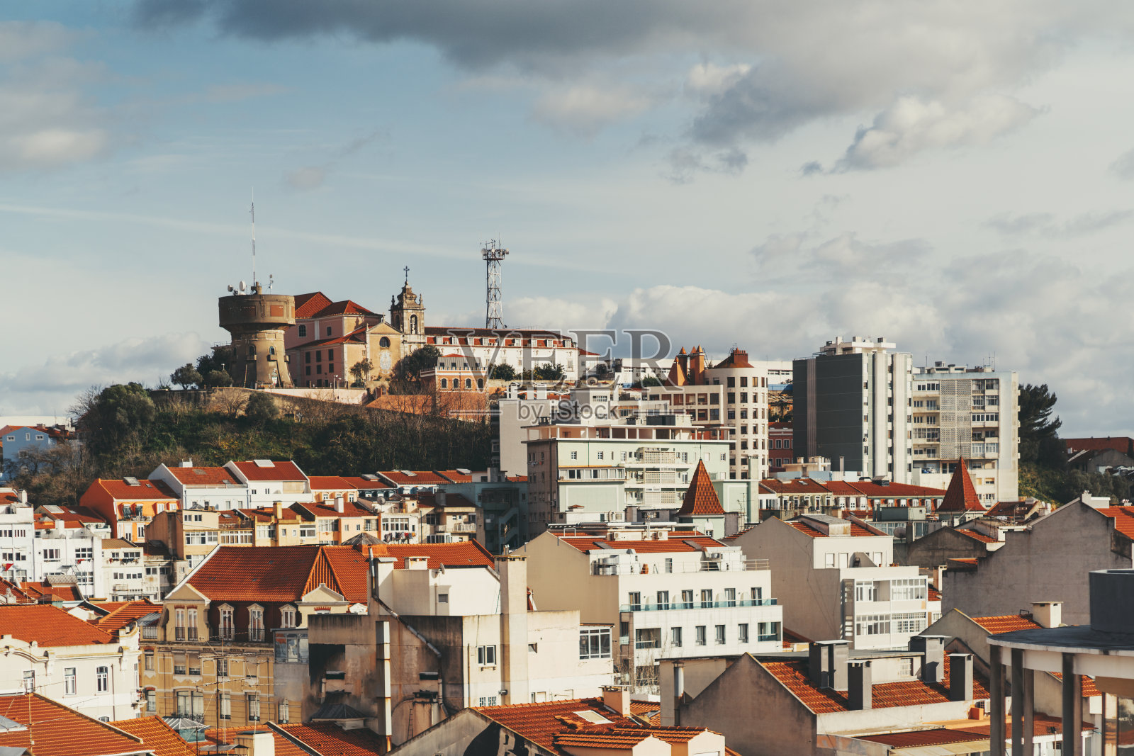 山坡上的修道院，里斯本照片摄影图片
