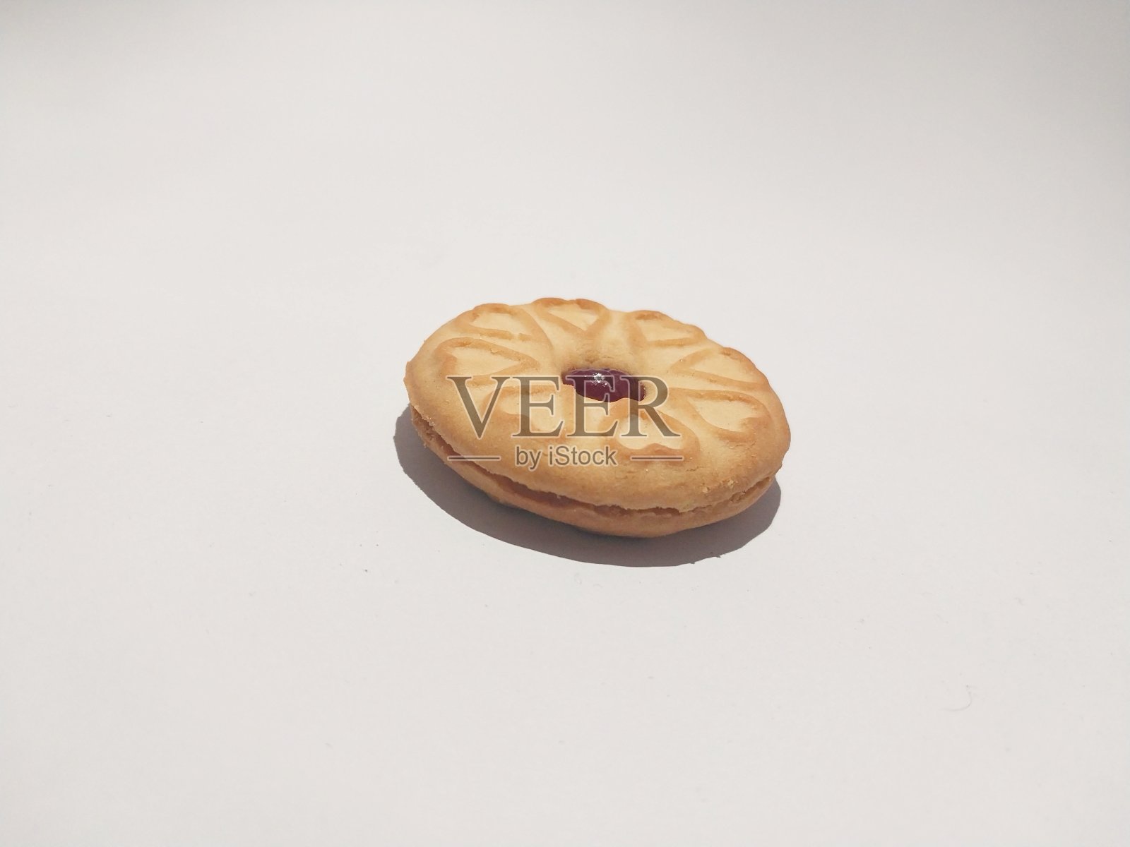 草莓酱饼干照片摄影图片