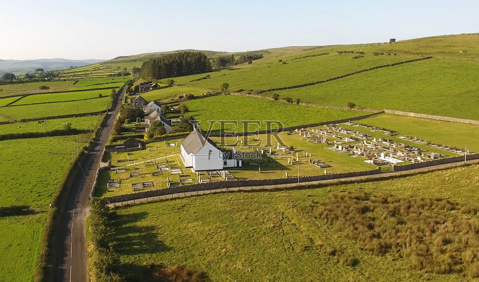 圣玛丽教堂费镇格兰姆安特里姆北爱尔兰照片摄影图片
