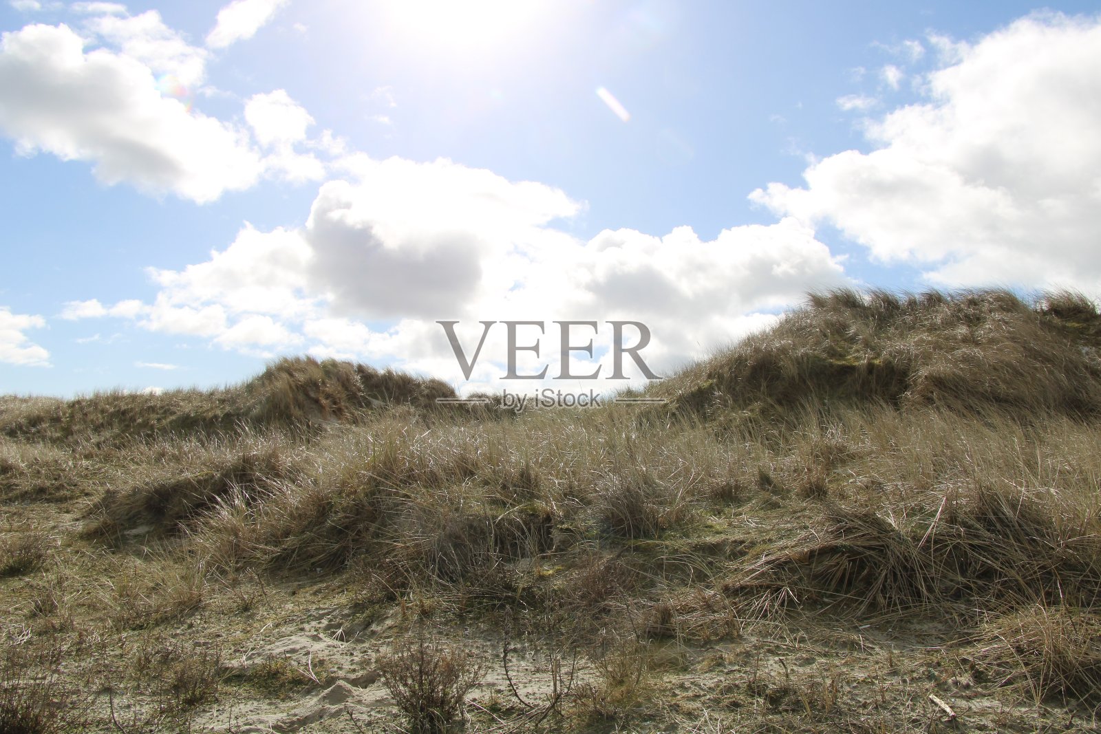 沙丘和蓝天照片摄影图片