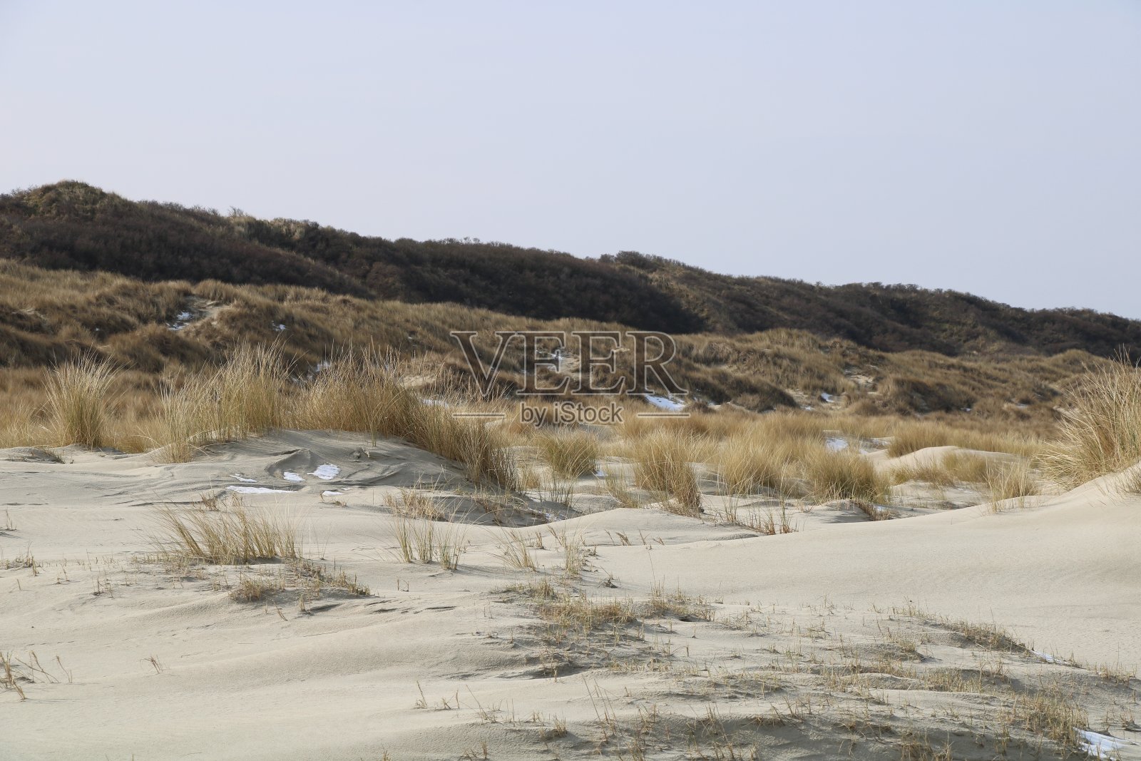 沙丘和雪照片摄影图片
