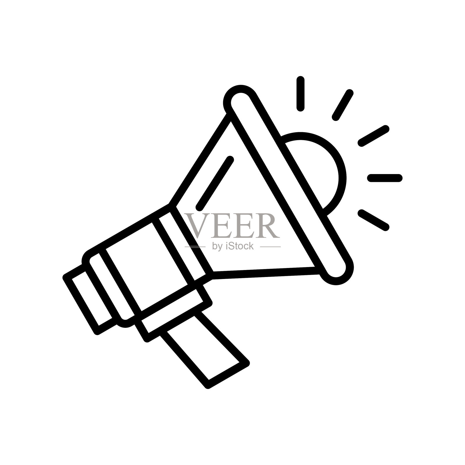 扩音器图标插画图片素材