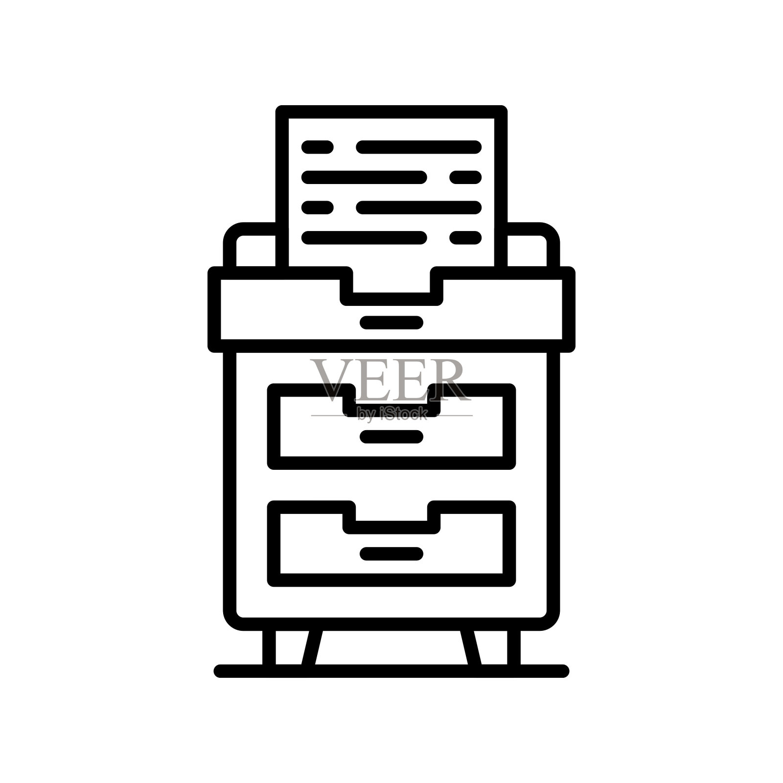 内阁图标插画图片素材