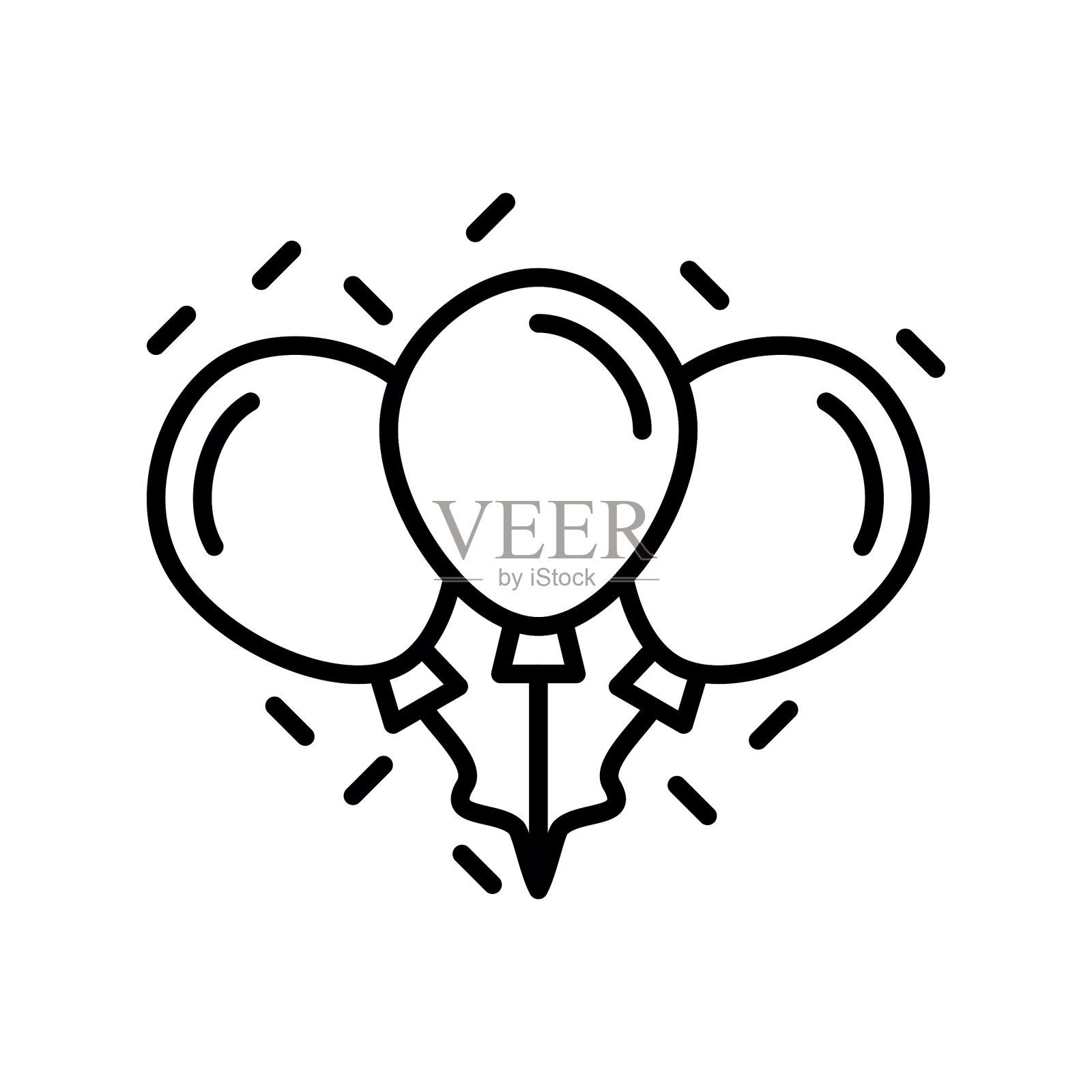 气球图标插画图片素材