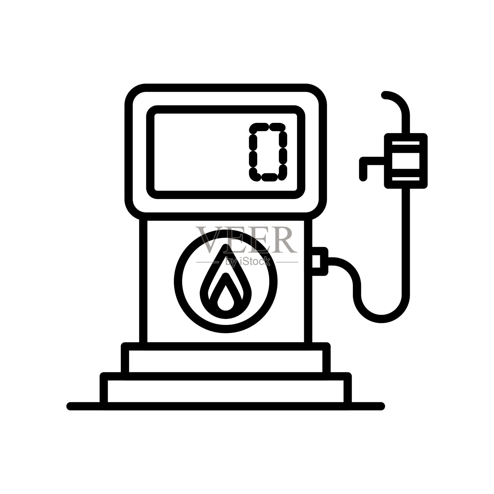 加油站图标插画图片素材