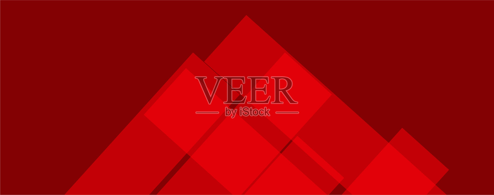 美丽的红色现代曲线抽象呈现背景。插画图片素材