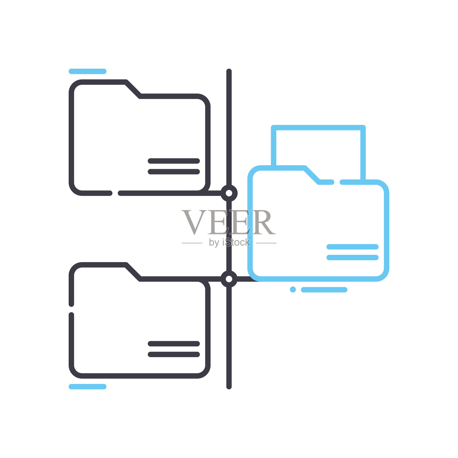 主干线图标，轮廓符号，矢量插图，概念符号插画图片素材
