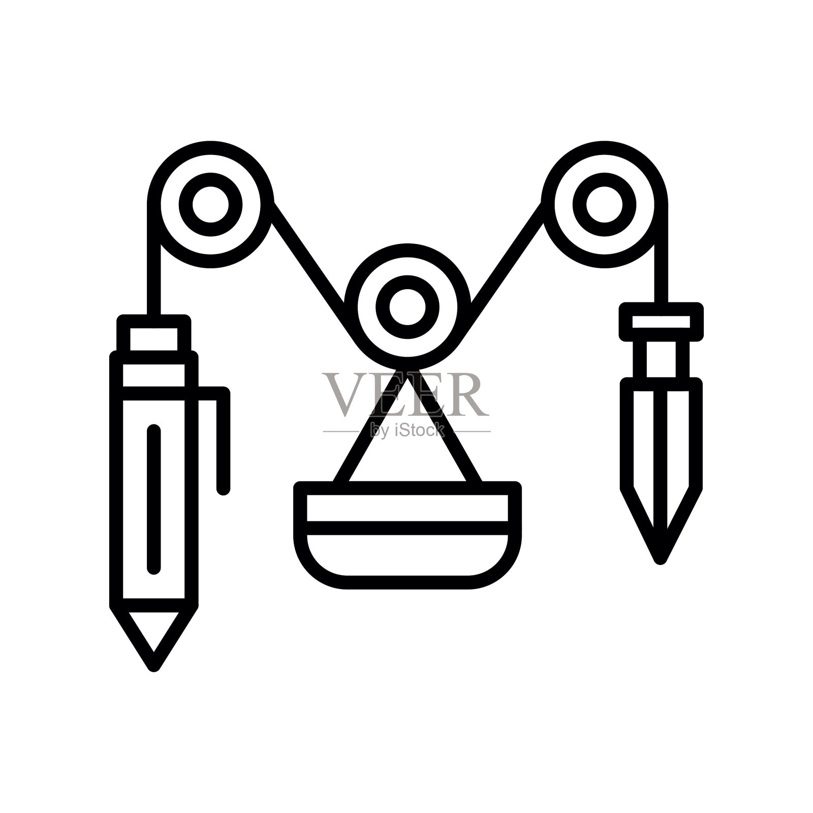 分离的图标插画图片素材